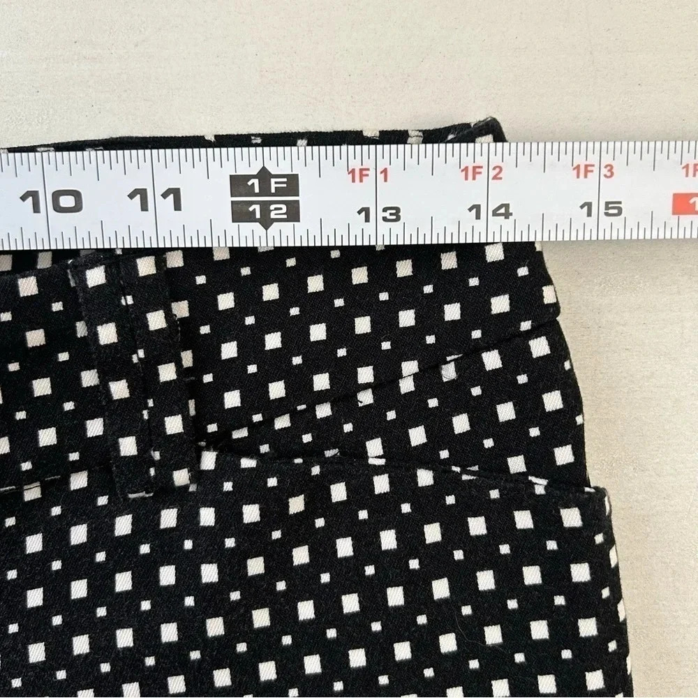 Ricki's Slim Fit Cropped Ankle Pants Slant Pocket Stretch Fit Black White Size 2 - Picture 11 of 16
